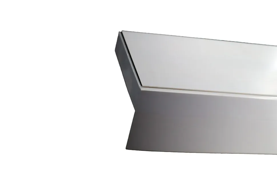 Tringle déco Rail PVC 3 voies avec profil de décoration blanc 150cm