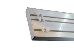 Tringle déco Rail PVC 3 voies avec profil de décoration blanc 150cm