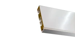 Tringle déco Rail PVC 3 voies avec profil de décoration blanc 150cm