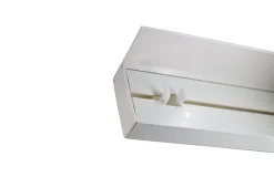 Tringle déco Rail PVC avec profil de décoration blanc 180cm