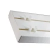 Tringle déco Rail PVC blanc 2 voies de 200cm