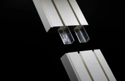 Tringle déco Rail PVC blanc 2 voies de 200cm