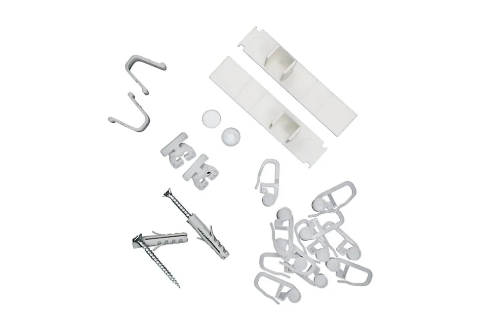 Tringle déco Rail PVC blanc 3 voies de 200cm
