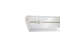 Tringle déco Rail PVC blanc 1 voie de 200cm