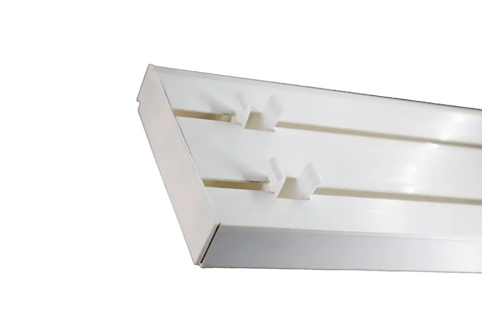 Tringle déco Rail PVC blanc 2 voies de 180cm
