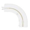 Tringle déco Retour droite 1 voie 130x130mm pour rail PVC
