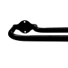 Tringle double incurvée extensible noir mat D19/16 mm / 140 à 220 cm