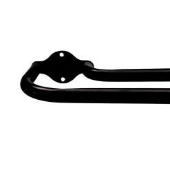 Tringle double incurvée extensible noir mat D19/16 mm / 140 à 220 cm