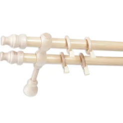 Tringle En Bois diam 28 Mm Pin Double 200 Cm
