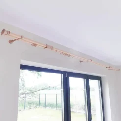 Tringle En Bois diam 28 Mm Pin Double 200 Cm