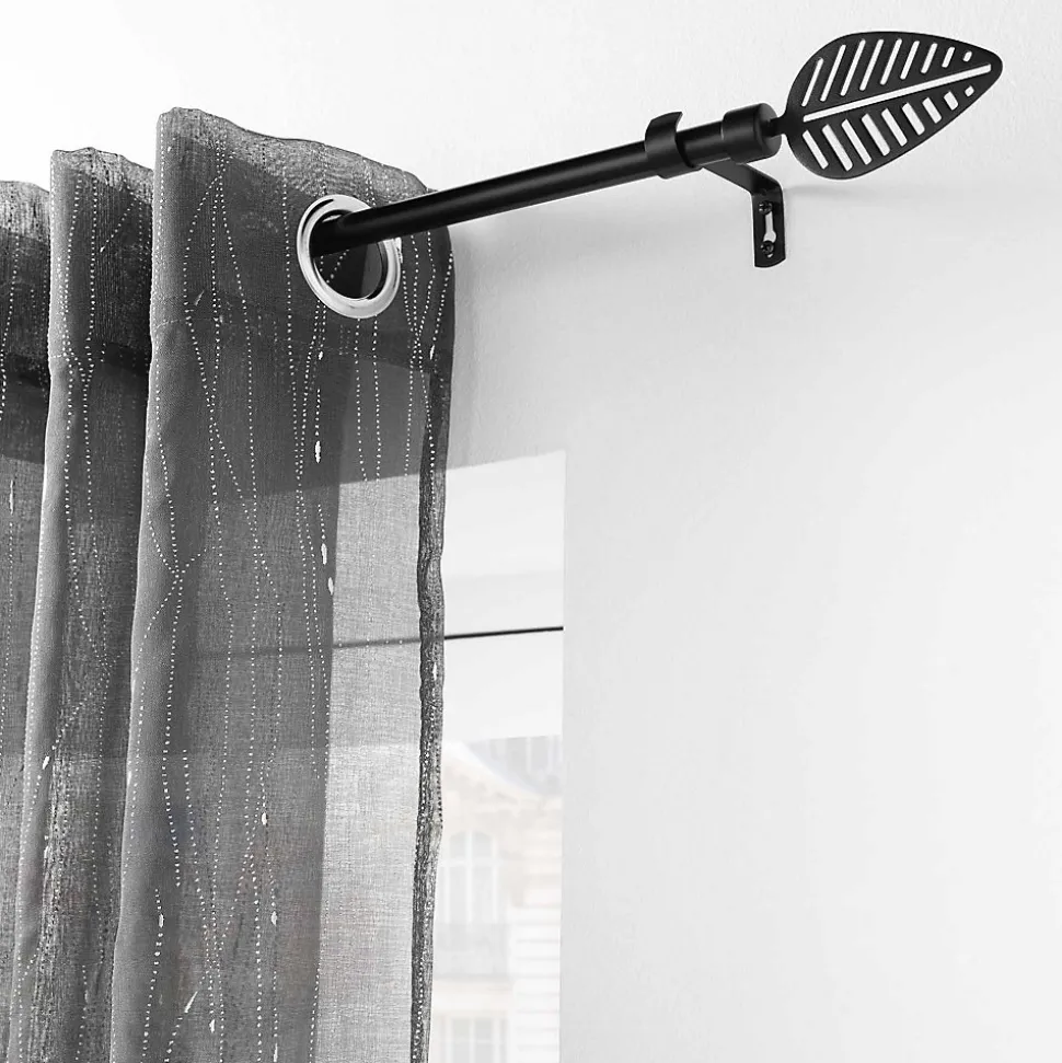 Tringle extensible en kit (120cmx210cm (largeurxhauteur) - Noir)
