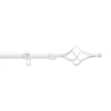 Tringle extensible en kit patiné (120-210 cm - Blanc)