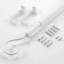 Tringle extensible en kit (120x210 - Blanc)