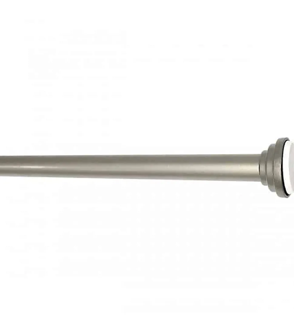 Tringle extensible entre 2 murs sans percage nickel mat - 60 à 90 cm - Nickel mat