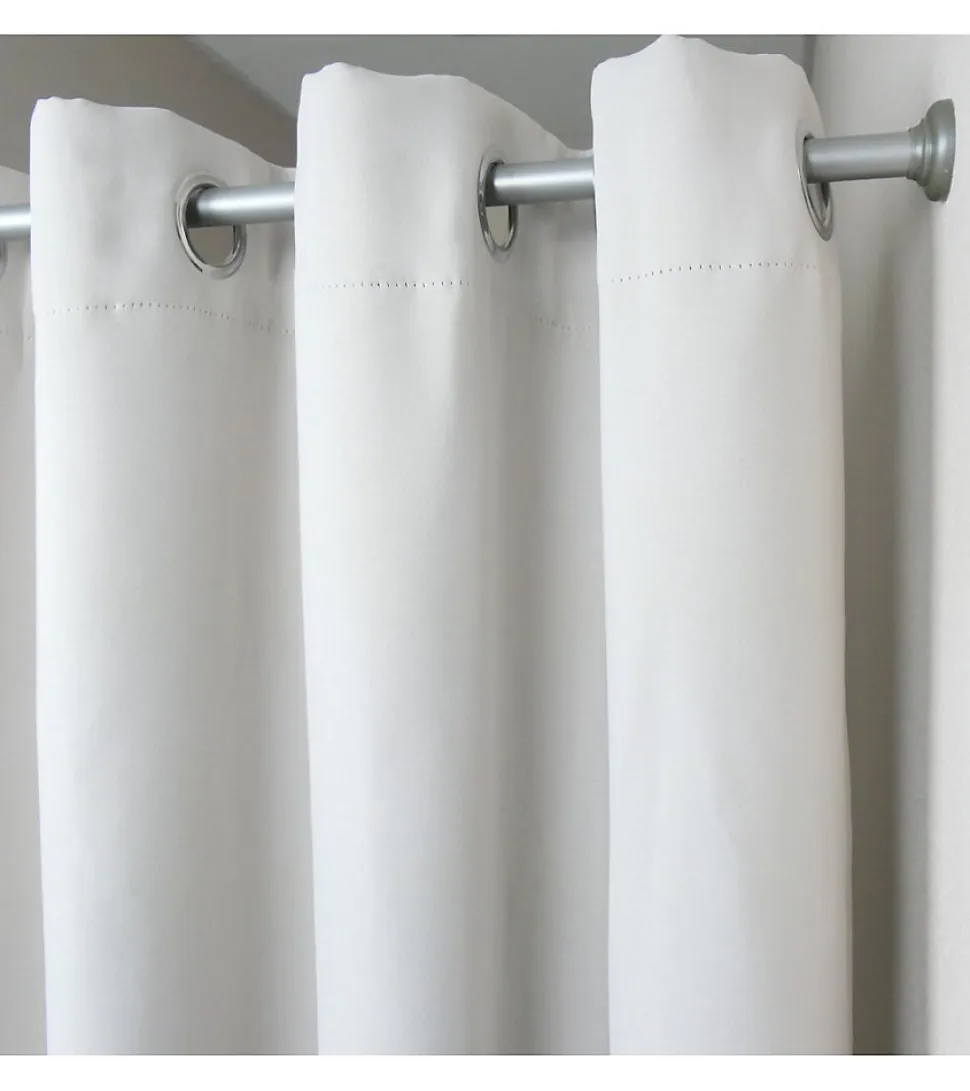 Tringle extensible entre 2 murs sans percage nickel mat - 60 à 90 cm - Nickel mat