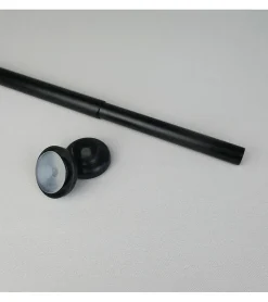 Tringle extensible entre 2 murs sans percage Noir - 60 à 90 cm - Noir