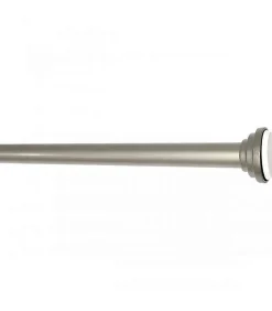 Tringle extensible entre 2 murs sans percage nickel mat - 140 à 260 cm - Nickel mat