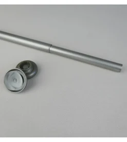 Tringle extensible entre 2 murs sans percage nickel mat - 140 à 260 cm - Nickel mat