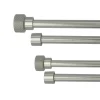 Tringle, Kit tringles et supports, Double, Boule texturé nickel givré, Extensible 1m20 à 2m10