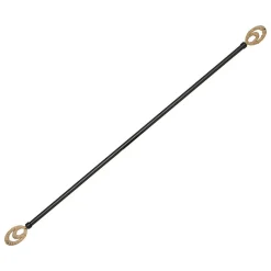 Tringle natura Elli210-380, noir en métal - Atmosphera