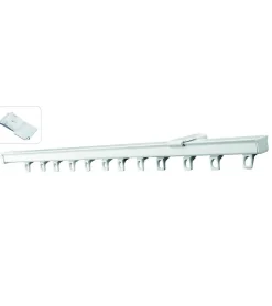 UNIRAIL - Tringle Rail en Aluminium Blanc - L. 1,00 m