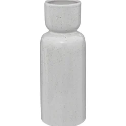 Vase - céramique - blanc - H29 cm - Atmosphera