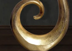 Vase à Fleurs Décorative 100 cm Aluminium Spirale de Sol Métal XXL FineBuy