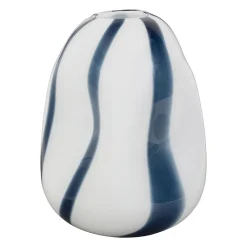 Vase Allen blanc verre 23x22x29cm