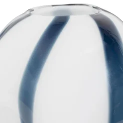 Vase Allen blanc verre 23x22x29cm