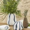 Vase Allen blanc verre 21x19x17cm