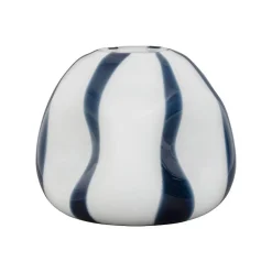 Vase Allen blanc verre 21x19x17cm
