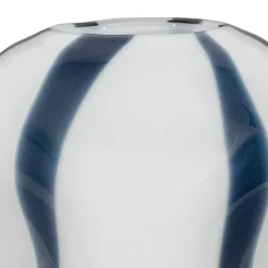 Vase Allen blanc verre 21x19x17cm