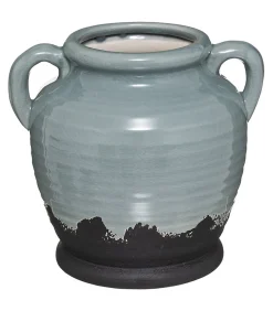 Vase amphore en Céramique Vert céladon D 20 x H 19,5 cm