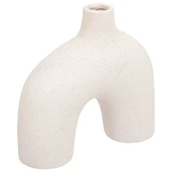 Vase arc Asy H18cm blanc - Atmosphera