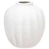 Vase boule Amia céramique blanc H28cm - Atmosphera