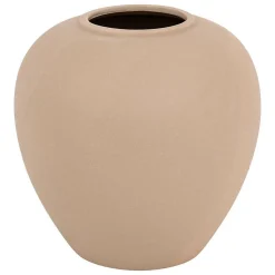 Vase boule Rily céramique taupe H22cm - Atmosphera