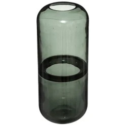 Vase bouteille Line - verre fumé H25 cm - Atmosphera