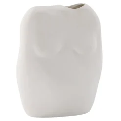 Vase Buste en Céramique "Romie" 28cm Blanc Cassé