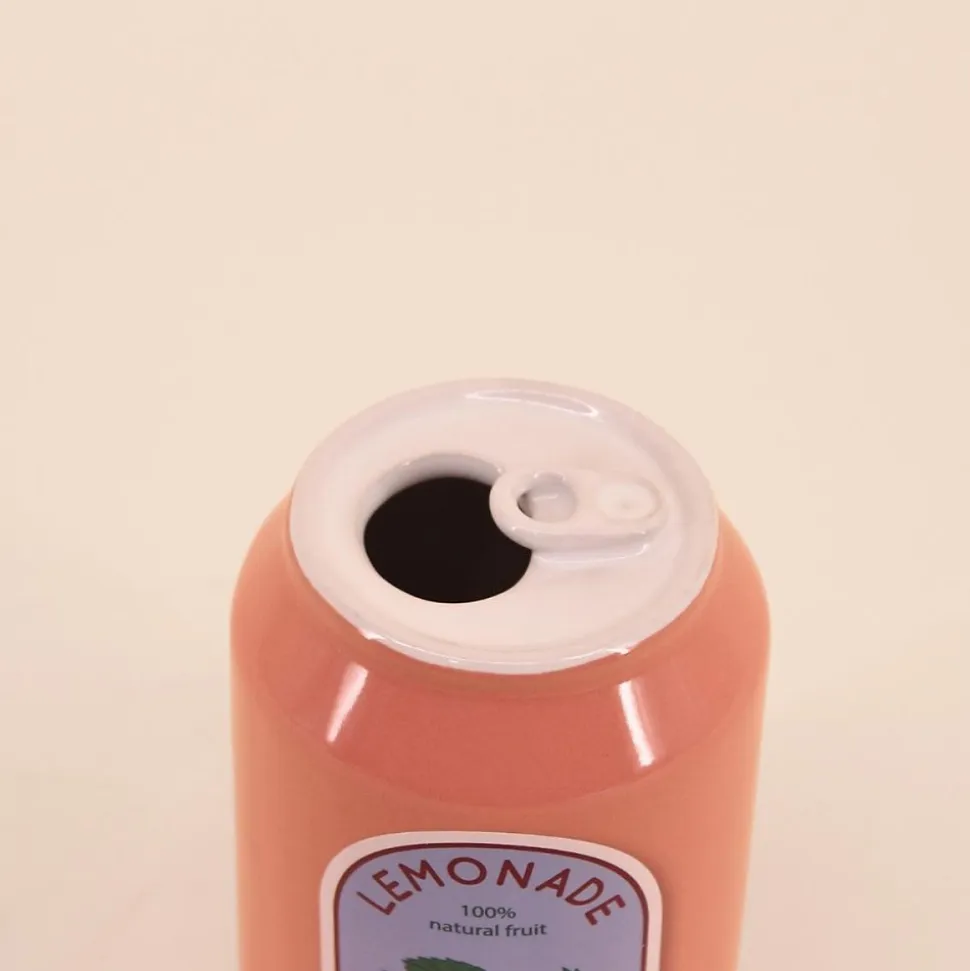 Vase canette limonade rose 11cm