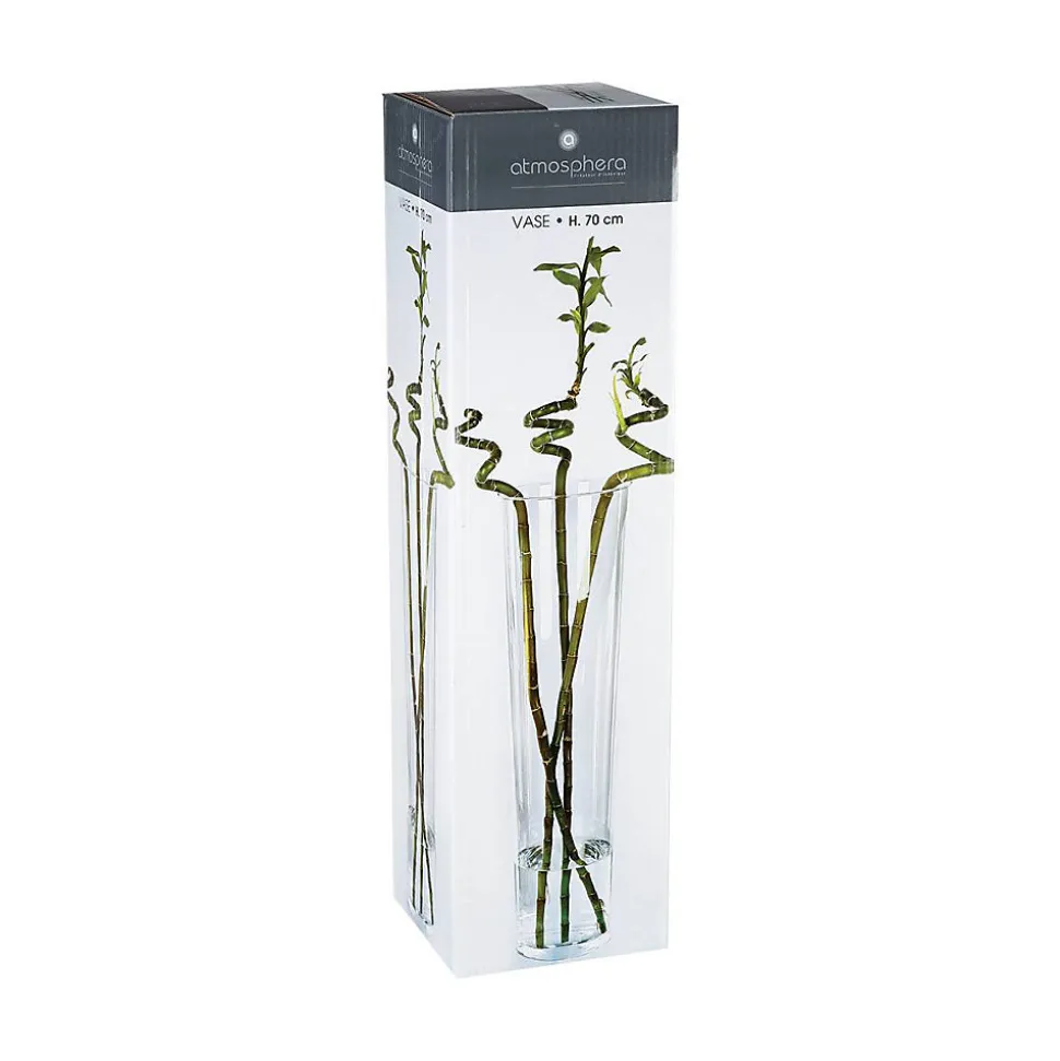 Vase conique - verre - H70 cm - Atmosphera