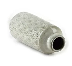 Vase Céramique MONDEX YARINE 8 x h37,5 cm Beige 1 pièce