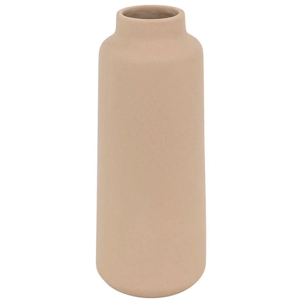 Vase céramique Rily beige nude H.30cm Atmosphera