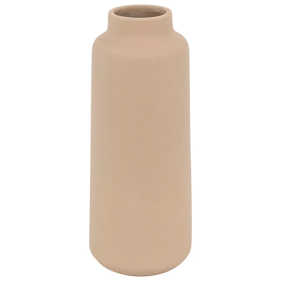 Vase céramique Rily beige nude H.30cm Atmosphera