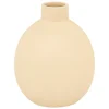 Vase céramique Rily beige H18cm - Atmosphera