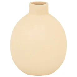 Vase céramique Rily beige H18cm - Atmosphera