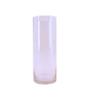 Vase cylindrique en verre transparent 15x40cm
