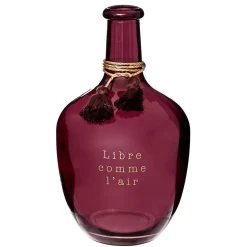 Vase Dame Jeanne Gypsy - verre - H31 cm - Noir- Atmosphera