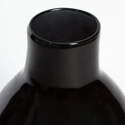 Vase décoratif en verre recyclé Noctis noir 10L - l.27 x H.42 x Ø27 cm