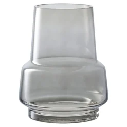 Vase Décoratif Marbella, Gris, Verre, 15x15x19 cm, Seven Design