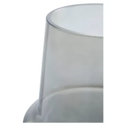 Vase Décoratif Marbella, Gris, Verre, 15x15x19 cm, Seven Design